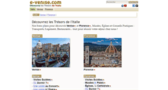 Desktop Screenshot of e-venise.com